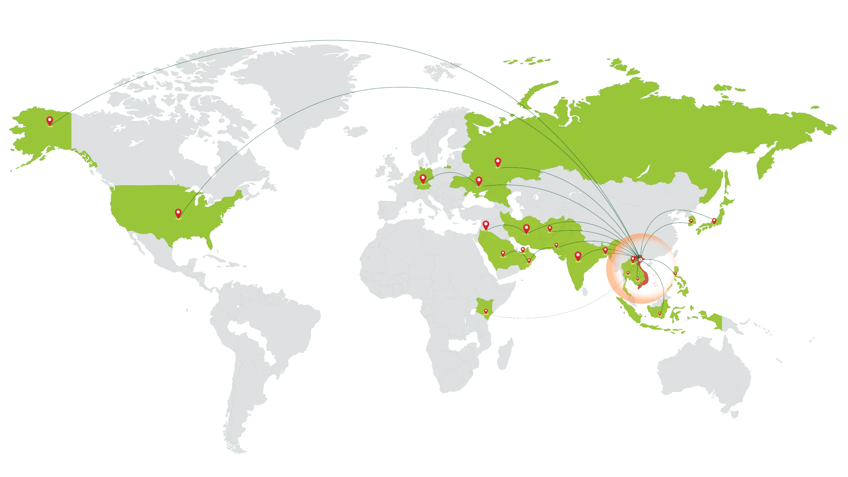 our distribution network